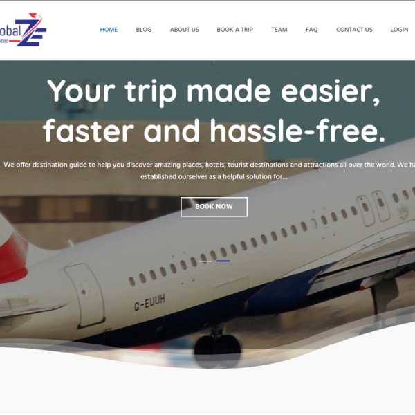 Modern Web Design For Traveling Agency